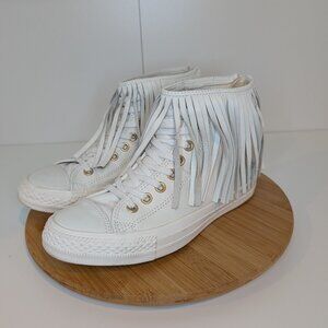 Converse All Star Fringe High Top Sneakers Size 9